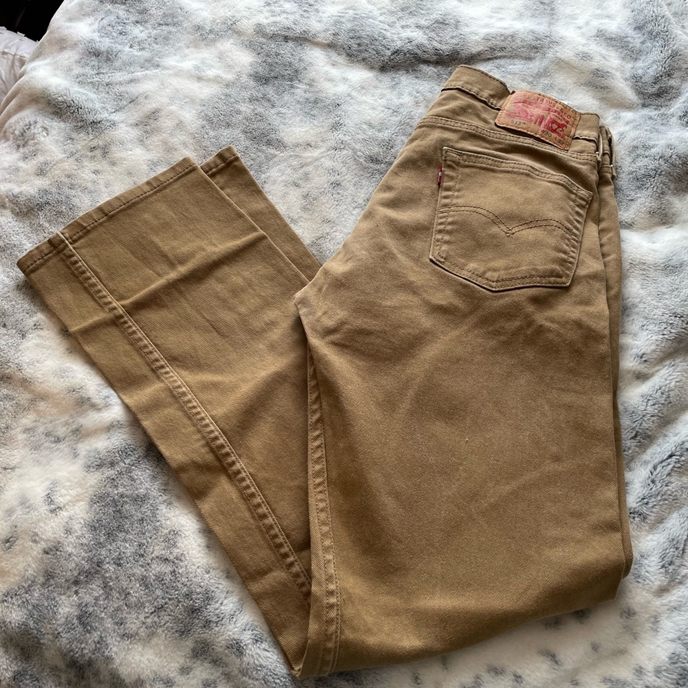 Khaki Levi Jeans 513 30 x 32